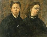 Edgar Degas Elena and Camila Montejasi-Cicerale oil painting on canvas